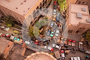 traffic jam at Cairo Egypt