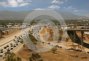 Traffic jam in California