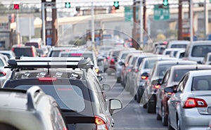 Traffic jam in the city