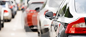 Traffic jam in the city