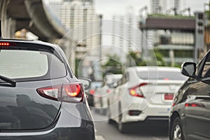 Traffic jam in the City