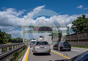 Traffic jam on a German autobahn