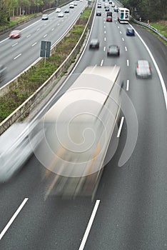 traffic jam on german highway