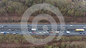 Traffic jam on German highway