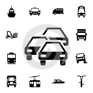 traffic jam icon. Detailed set of Transport icons. Premium quality graphic design sign. One of the collection icons for websites,