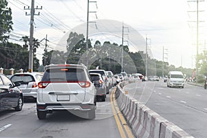 Traffic jams in the industrial estate