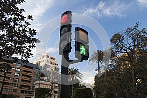 A traffic light