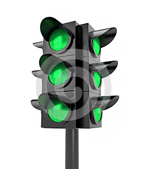 Traffic light. All Green