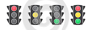 Traffic light illustration.