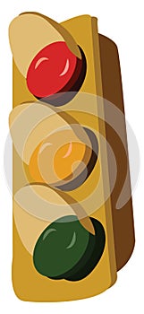 Traffic light, illustration, vector