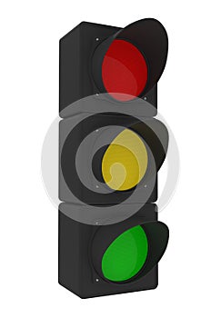 Traffic Light isolated on white