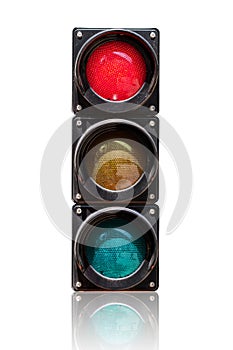 Traffic light isolated