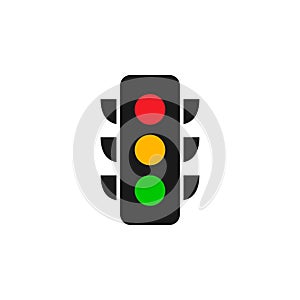 Traffic light logo graphic design template vector illustration