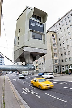 Traffic light with red light camera