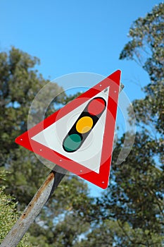 Traffic light sign