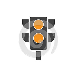 Traffic Light signal Icon Vector Design Template