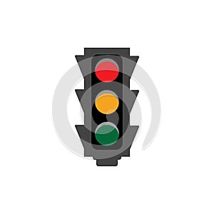 Traffic Light signal Icon Vector Design Template