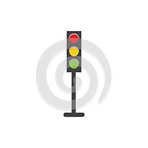 Traffic Light signal Icon Vector Design Template