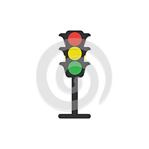 Traffic Light signal Icon Vector Design Template