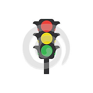 Traffic Light signal Icon Vector Design Template