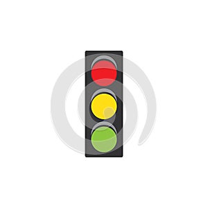 Traffic Light signal Icon Vector Design Template