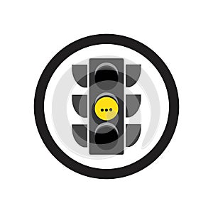 Traffic Light signal Icon Vector Design Template