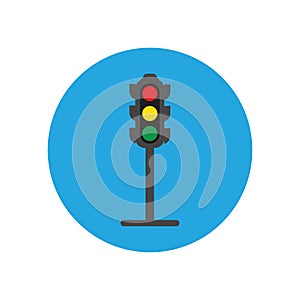 Traffic Light signal Icon Vector Design Template