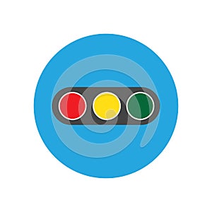 Traffic Light signal Icon Vector Design Template