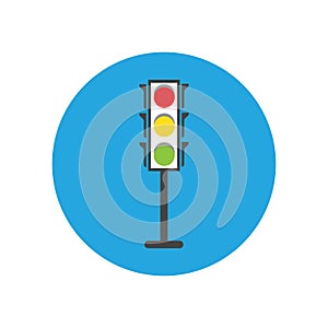 Traffic Light signal Icon Vector Design Template