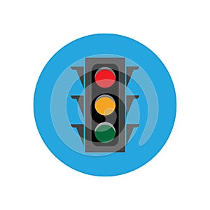 Traffic Light signal Icon Vector Design Template