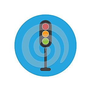 Traffic Light signal Icon Vector Design Template