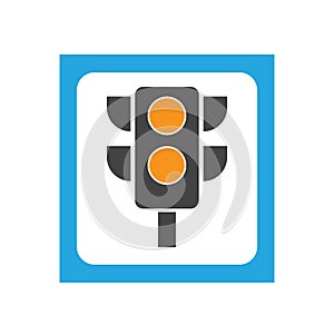 Traffic Light signal Icon Vector Design Template