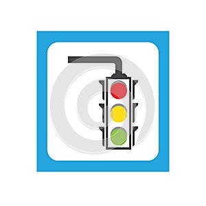 Traffic Light signal Icon Vector Design Template