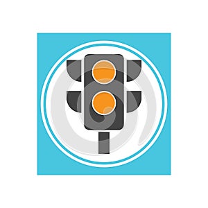 Traffic Light signal Icon Vector Design Template