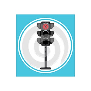 Traffic Light signal Icon Vector Design Template