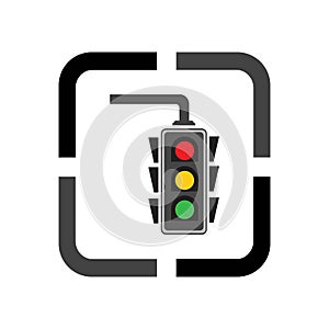 Traffic Light signal Icon Vector Design Template