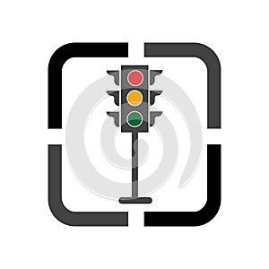 Traffic Light signal Icon Vector Design Template