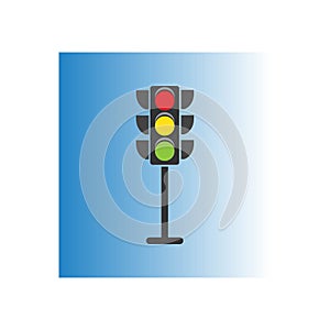 Traffic Light signal Icon Vector Design Template