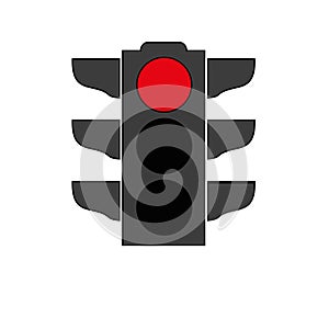 Traffic light signal icon
