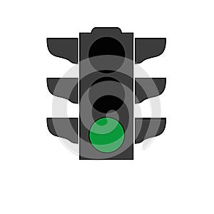 Traffic light signal icon