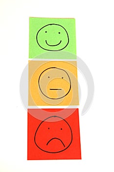 Traffic light smileys photo