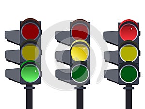 Traffic light, traffic light sequence vector.