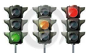 Traffic light, traffic light sequence vector.