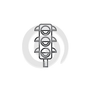 traffic light. Vector illustration decorative design