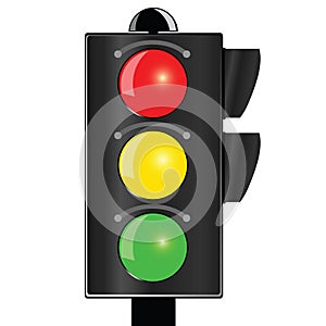 Traffic light vector illustration