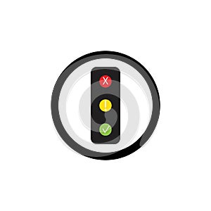 Traffic Lights Graphic Design Element Vector Illustration, Logo, Symbol.