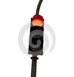 Traffic lights isolated over white background