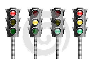 Traffic lights or stop lights Road Signal