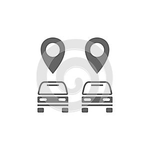 Traffic, location icon. Element of materia flat maps and travel icon. Premium quality graphic design icon. Signs and symbols