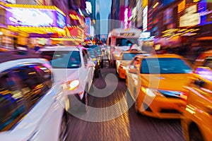 Traffic in Manhattan, NYC photo